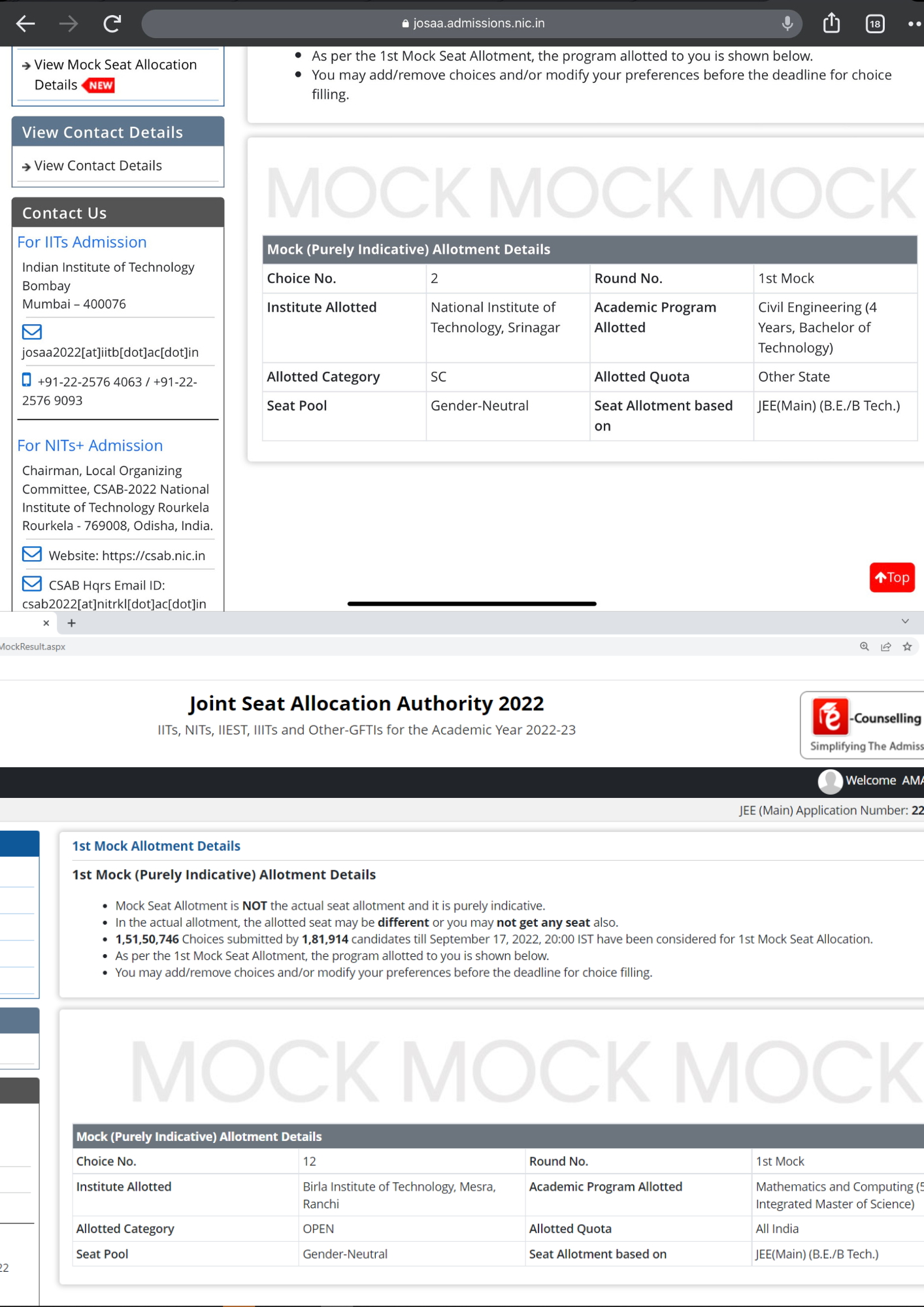 NIT allotment letter 2024 - Career Margdarshan