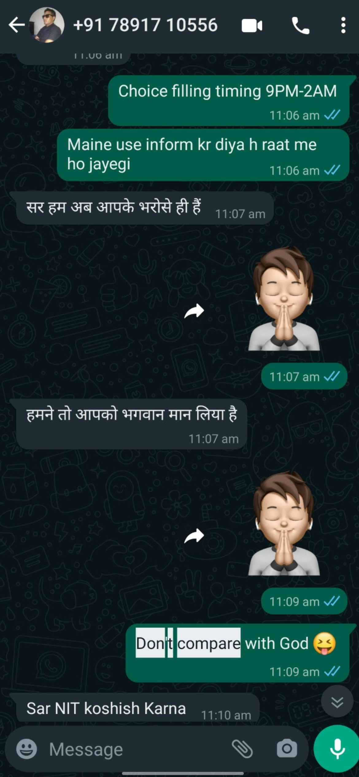 Parent testimonial Career Margdarshan choice filling